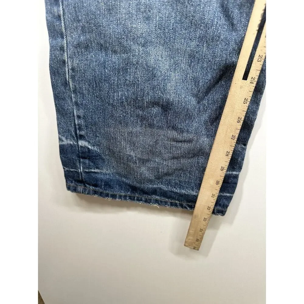 Sean John‎ Jeans Men's Sz 40 Blue White Patch Baggy Street Y2K Denim Vintage 90s